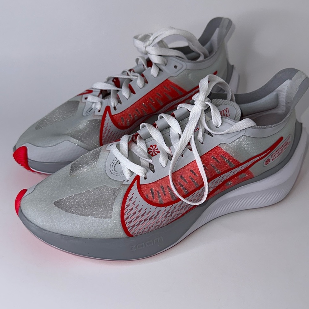 Nike Zoom Pure Platinum Gravity Women White & Red US 10